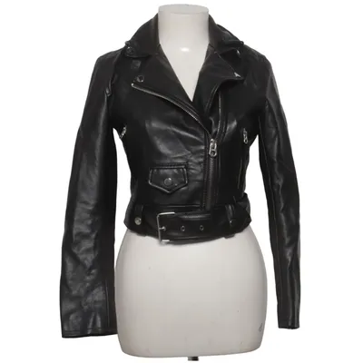 Bikerjack (Zwart) van Bershka Viscose