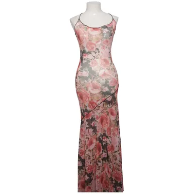 Maxikjole (Pink, Sort, Flerfarvet) fra Princess Polly Elastan, Polyester