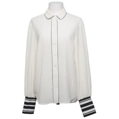 Shirt (White, Black) from Sisley Elastane