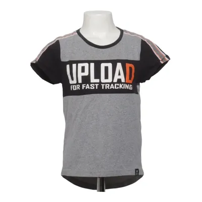 T-shirt (Grijs, Zwart, Oranje) van Cope Katoen, Polyester
