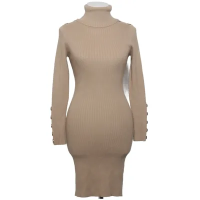 Robe à col roulé (Beige) de J&H Fashion Polyester, Viscose