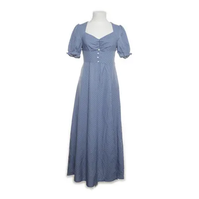 Robe longue (Bleu, Blanc) de Shein Polyester