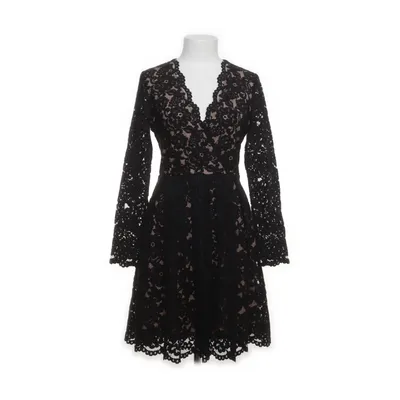 Dress (Black, Beige) from H&M Party Polyamide, Viscose, Cotton, Polyester