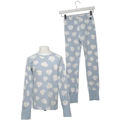 Pajamas (Blue, White) from Polarn O. Pyret Elastane, Organic cotton