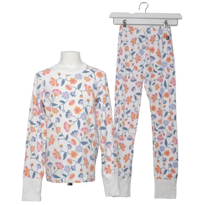 Pyjamas (Vit, Flerfärgad) från Polarn O. Pyret Elastan, Ekologisk bomull