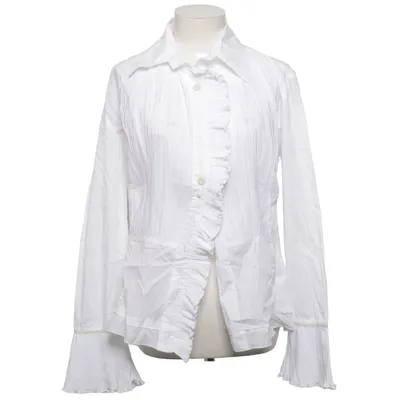 Blouse (Wit) van Piro Katoen, Elastaan