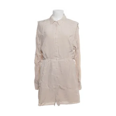 Skjortklänning (Beige) från Dilvin Basic Lyocell, Polyester, Ull, Viskos