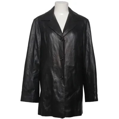 Leather coat (Black) from Tezzoro
