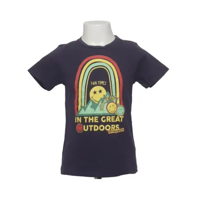 T-shirt (Blauw) van Smiley World Katoen