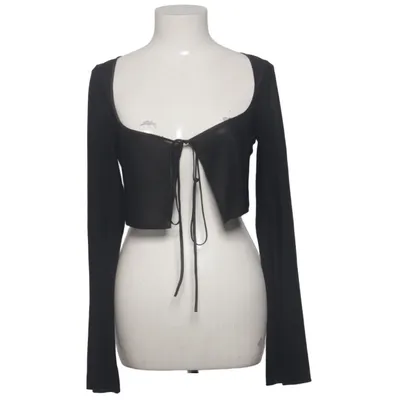 Wrap top (Black) from Mirror Palais Polyester, Silk