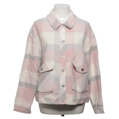 Overshirt (Pink, White, Gray) from Dilvin Woman Acrylic, Cotton, Polyester
