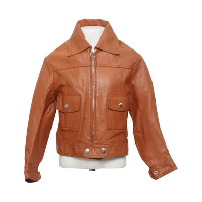 Leather jacket (Brown) from H&M
