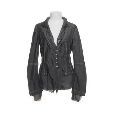 Blazer (Gris) de Marithé François Girbaud Coton, Soie