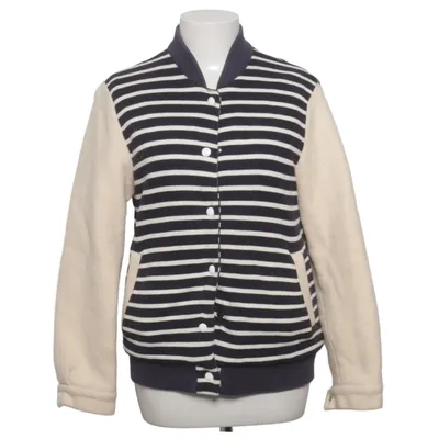 Varsity-jack (Blauw, Beige) van Petit Bateau Katoen, Polyamide, Polyester, Wol