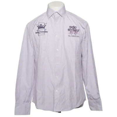 Chemise (Violet, Blanc) de La Martina Coton