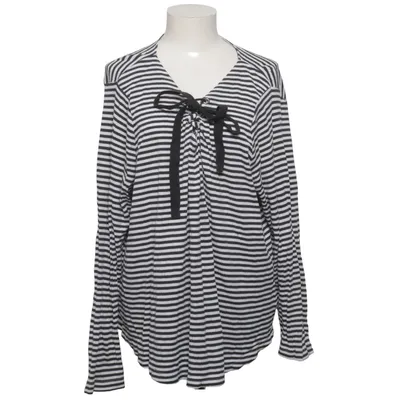 Långärmad t-shirt (Svart, Vit) från Sheego Casual Bomull