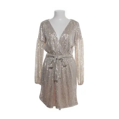 Cocktailklänning (Beige, Silverfärgad) från Dennis Maglic Bomull, Polyester