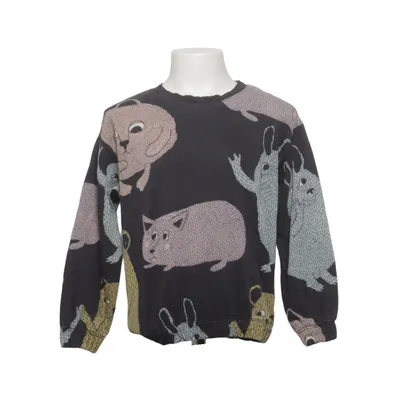 Collegetröja (Svart, Flerfärgad) från Lindex Kids Bomull, Polyester