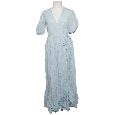 Wrap dress (Blue, White) from & Other Stories Cotton, Linen, Lyocell