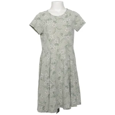 Dress (Green, White) from Polarn O. Pyret Elastane, Organic cotton