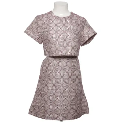Robe (Violet, Beige, Multicolore) de Fashion Union Lin, Fibre métallique, Polyester, Viscose