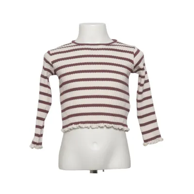 Long sleeve T-shirt (White, Purple) from Zara Cotton, Elastane