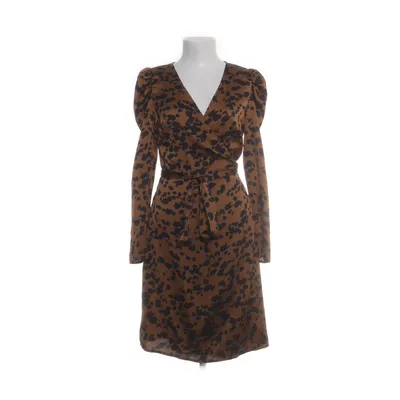 Omlottklänning (Brun, Svart) från Ichi Polyester