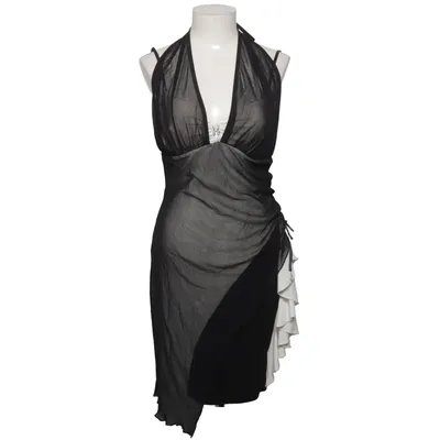 Halternek jurk (Zwart, Wit) van Progress Elastaan, Polyester