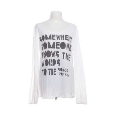 Langærmet t-shirt (Sort, Hvid) fra QS by S.Oliver