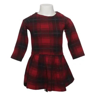 Kleid (Rot, Schwarz) von Crafted Baumwolle, Polyester