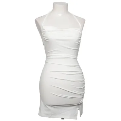 Kjole (Hvid) fra Shein Elastan, Polyester