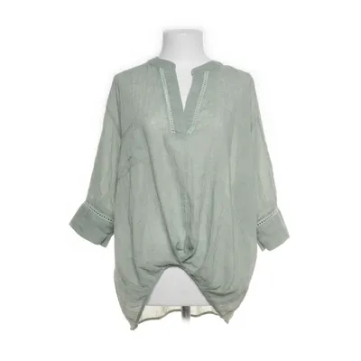 Blouse (Green) from Morghy Art Stylist Cotton, Linen, Silk