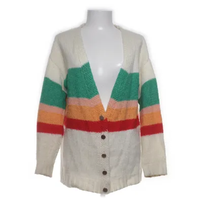 Cardigan (White, Multicolored) from Six Ames Acrylic, Mohair, Polyamide, Wool