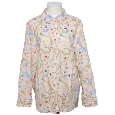 Blouse (Beige, Meerkleurig) van H&M Katoen, Linnen