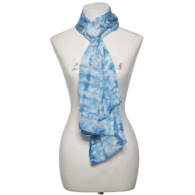Châle (Bleu, Blanc) de Arty's Soie