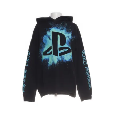 Huvtröja (Svart, Flerfärgad) från H&M Bomull, Polyester