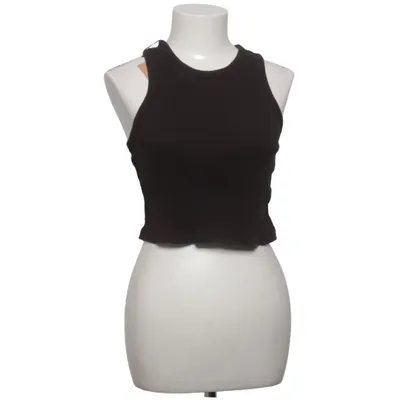 Crop top (Zwart) van Uniqlo Katoen, Elastaan, Polyester