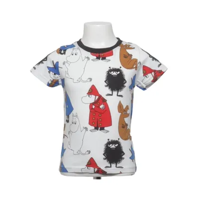 T-shirt (Vit, Flerfärgad) från Moomin by Martinex Ekologisk bomull