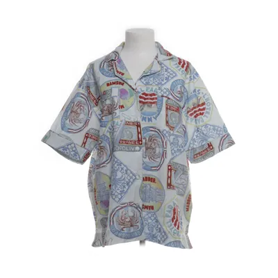 Skjorta (Vit, Blå, Flerfärgad) från Damson Madder Ekologisk bomull, Linne