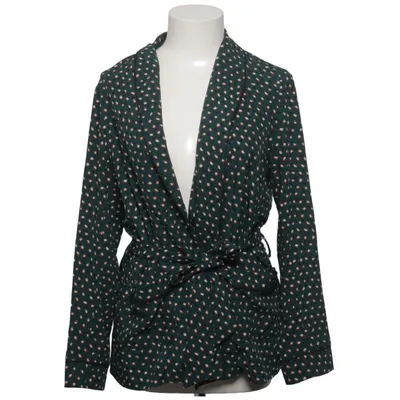 Wrap blouse (Green, Multicolored) from Magasin Elastane, Polyester