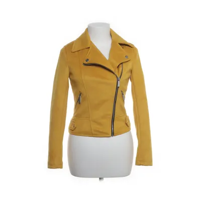 Biker jacket (Yellow) from New Look Elastane, Polyester