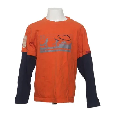Baseball Hemd (Orange, Blau) von The Cat Man Doo Baumwolle