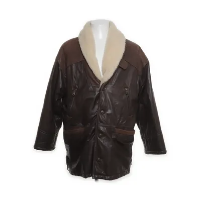 Leather jacket (Brown) from Roma Acetate, Nylon