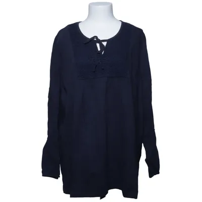 Blouse (Blue) from Pure by Ulla Popken Organic cotton