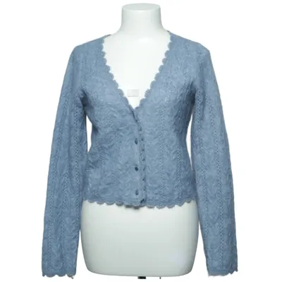 Cardigan (Blauw) van La Maille Sézane Elastaan, Merinowol, Polyamide, Viscose