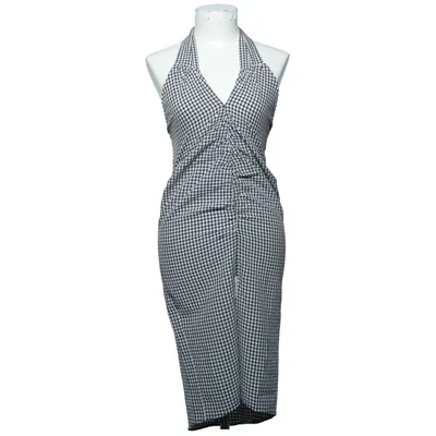 Halterneckklänning (Svart, Vit) från Mango Elastan, Polyester