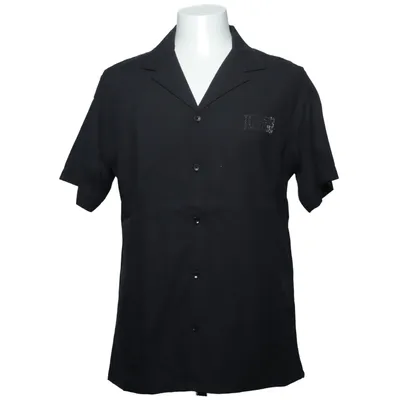 Short sleeve shirt (Black) from Icono Cotton, Viscose