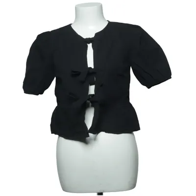 Wrap top (Black) from Stradivarius Cotton
