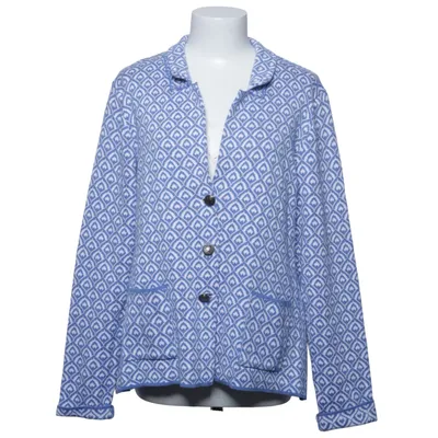 Strickjacke (Blau, Weiß) von Rose Bud Baumwolle