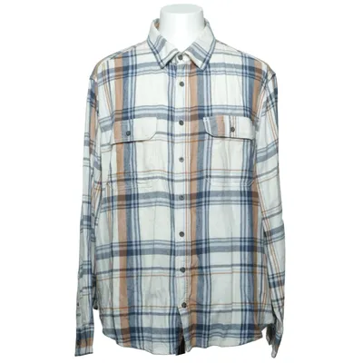 Flannel shirt (White, Blue, Brown, Multicolored) from George Cotton, Recycled polyester, Viscose
